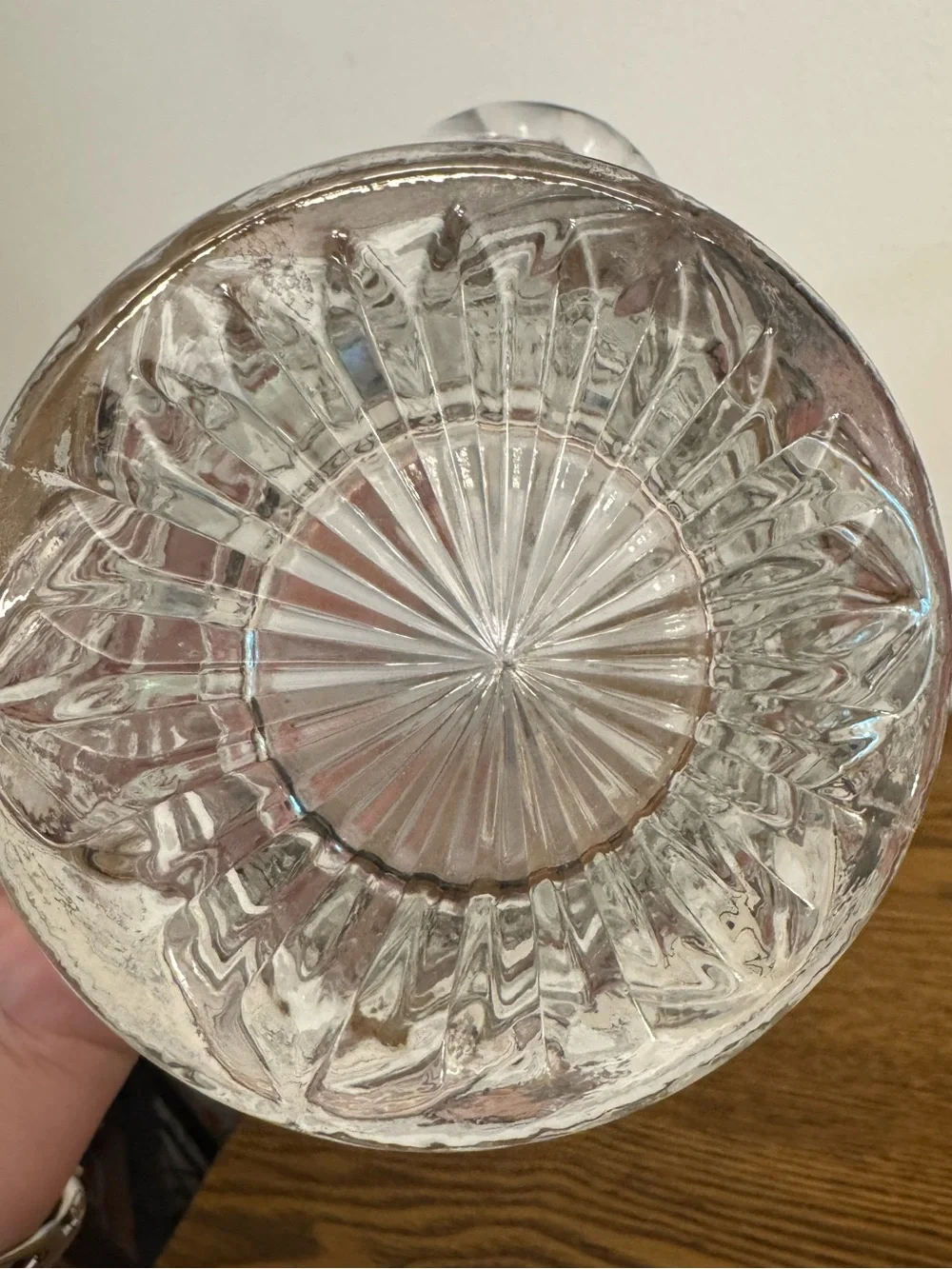 Vintage Princess House Crystal Heritage Romance Collection Handled Flower Basket